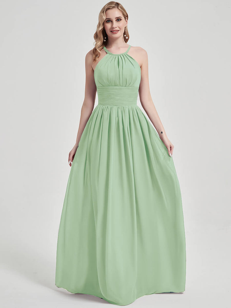 Sage Green Chiffon Bridesmaid Dress Belinda