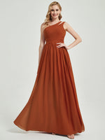 Mabel heart-shaped cutout back with one-shoulder bridesmaid dress