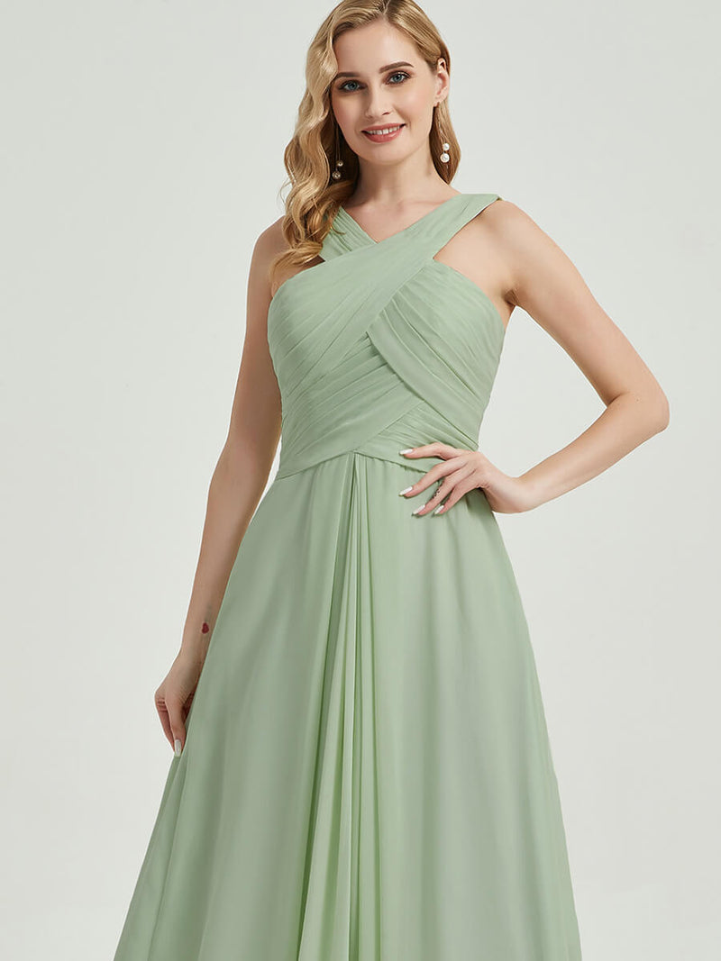 Emerald Green Chiffon Bridesmaid Kaytlyn