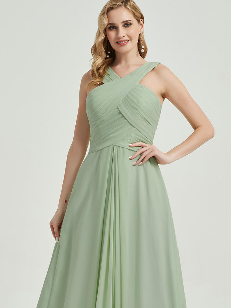 Stormy Chiffon Bridesmaid Kaytlyn