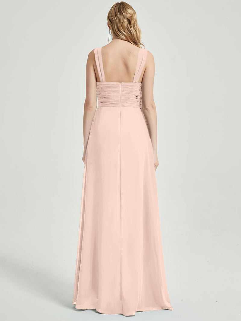 Pearl Pink Chiffon Bridesmaid Dress Rosalind