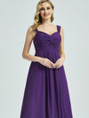Full Length Royal Purple Bridesmaid Dress with lining for extra coverage