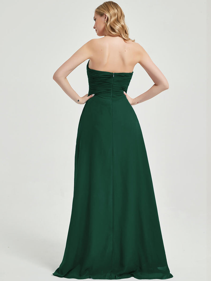 Emerald Green Chiffon Bridesmaid Dress Abigail