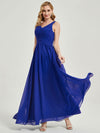 Olive Sleeveless Bridesmaid Dress-Flori