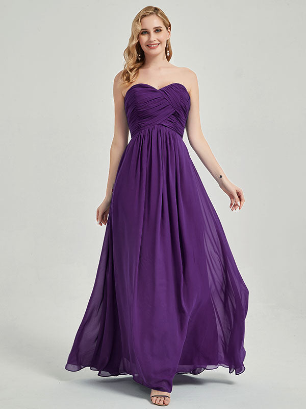 Floor high-waist and flatter silhouette Bridesmaid Dress