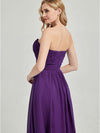 Royal Purple Strapless Maternity Bridesmaid Dress-Leela