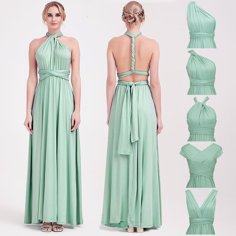 Mint Green Infinity Dress - Long Mint Green Convertible Dress