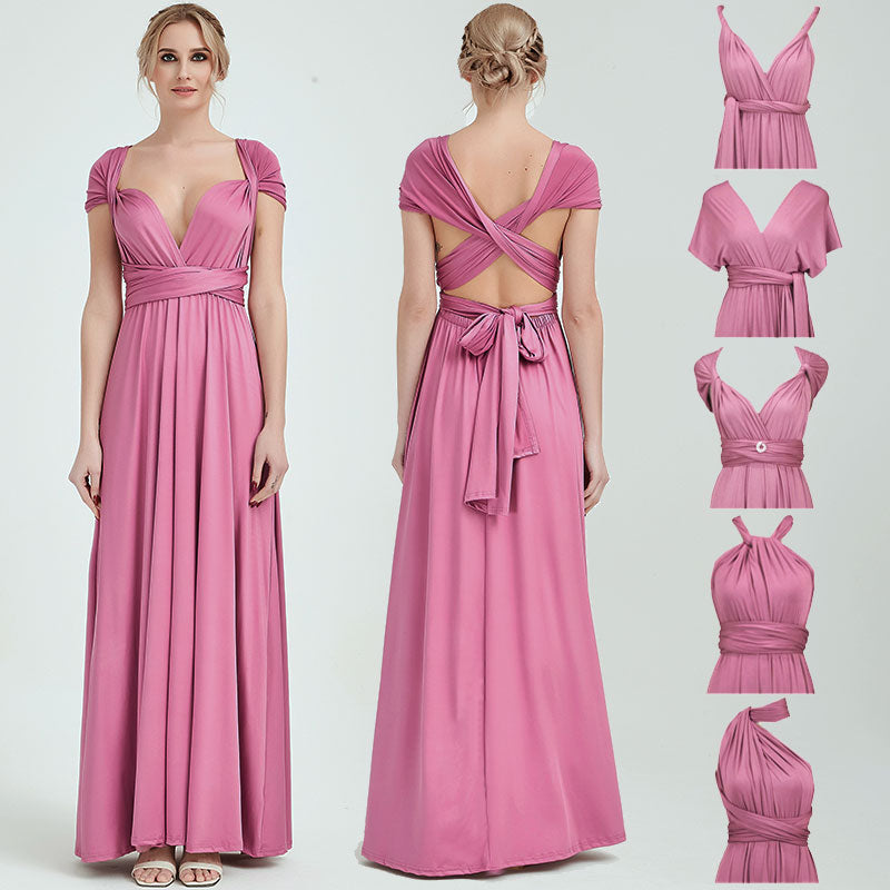 Dusty Rose Infinity Bridesmaid Dress in +31 Colors – Worn To Love
