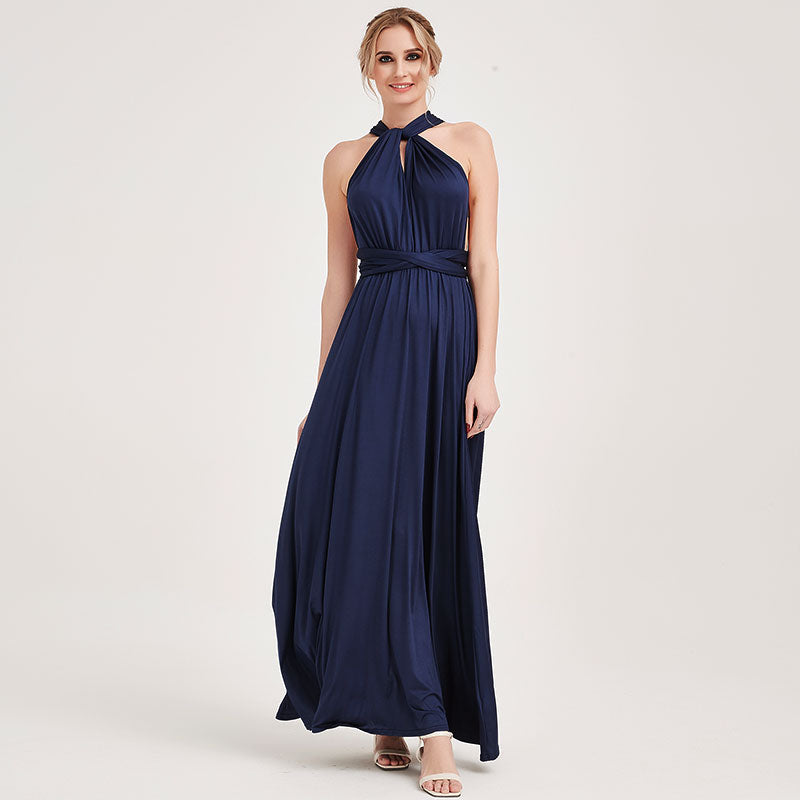 Navy Blue Infinity Bridesmaid Dress in +31 Colors