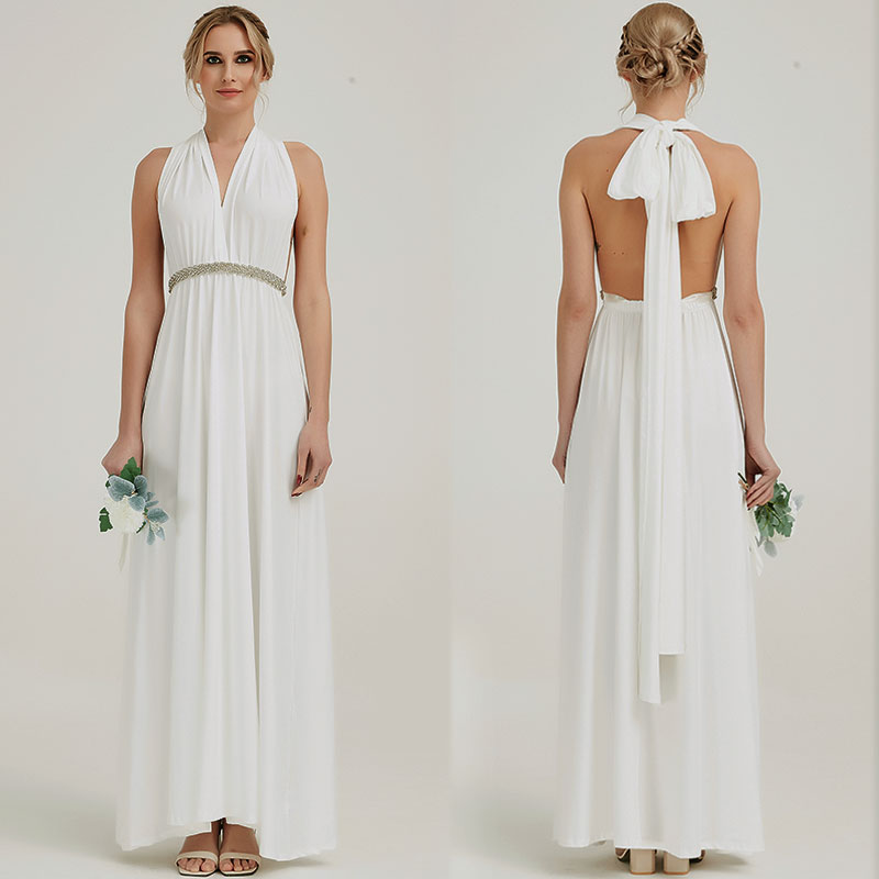 Off White Infinity Bridesmaid Dress in + 31 Colors 