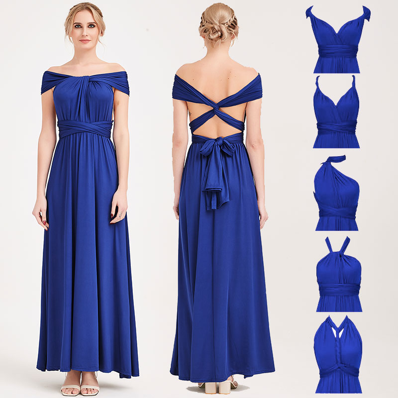 Convertible Elegant Purple Evening Dress Bridesmaid Dress (07154706) -  eDressit  Infinity dress bridesmaid, Blue bridesmaid dresses, Wedding  bridesmaids dresses blue