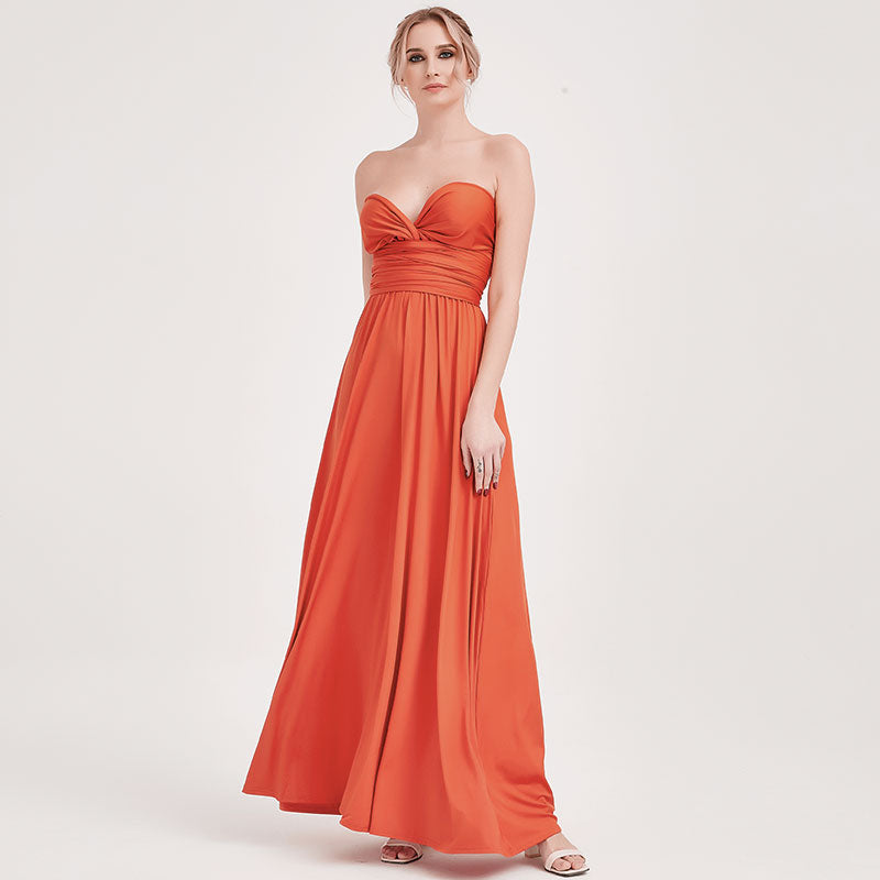 Coral Infinity Maxi Dress for Bridesmaids
