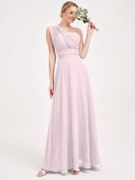 Pale Rose CONVERTIBLE Chiffon Bridesmaid Dress-CHRIS
