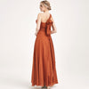 V Neckline CONVERTIBLE Chiffon Fabric Bridesmaid Dress