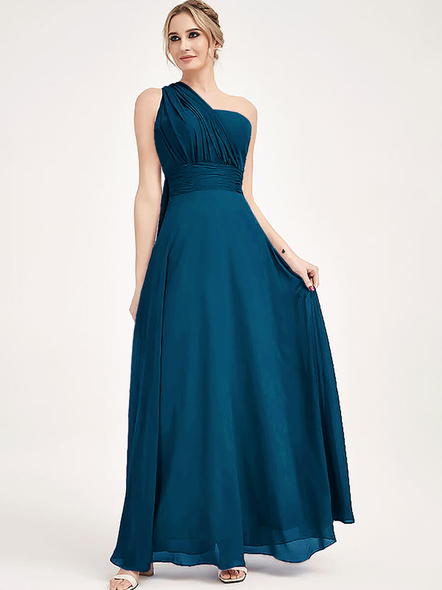 Ink Blue CONVERTIBLE Chiffon Bridesmaid Dress