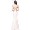 Plus Size Mermaid Bridal Wedding Dress Gold Appliques Ivory-Lynne