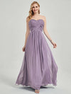 Dusty Purple Strapless Maternity Bridesmaid Dress-Leela