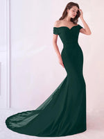 Emerald Green Beaded Mermaid Bridesmaid Dresses Party Gowns