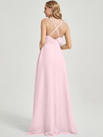 Blush Chiffon Bridesmaid Dress - Paloma