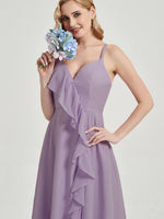 Dusty Purple Paloma asymmetrical  Bridesmaid Dress 