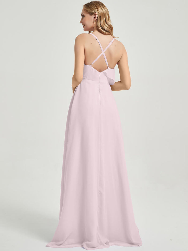 Pale Rose Chiffon Bridesmaid Dress - Paloma
