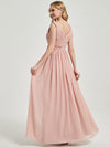 Thick straps pleated empire Bridesmaid Dress