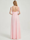 Blush 3 In 1 Detachable Straps Convertible Chiffon Bridesmaid Dress