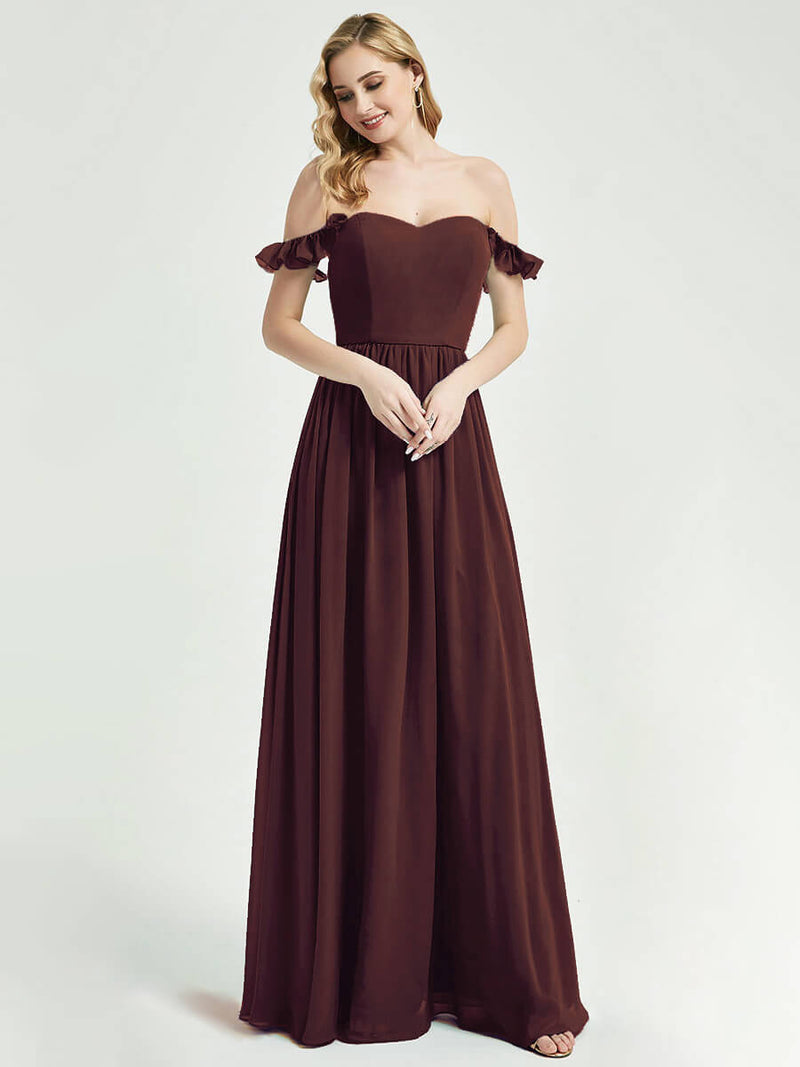 Cabernet CONVERTIBLE Chiffon Bridesmaid Dress-Wynne