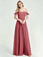 Desert Rose CONVERTIBLE Chiffon Bridesmaid Dress-Wynne