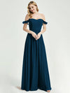 Ink Blue CONVERTIBLE Chiffon Bridesmaid Dress-Wynne