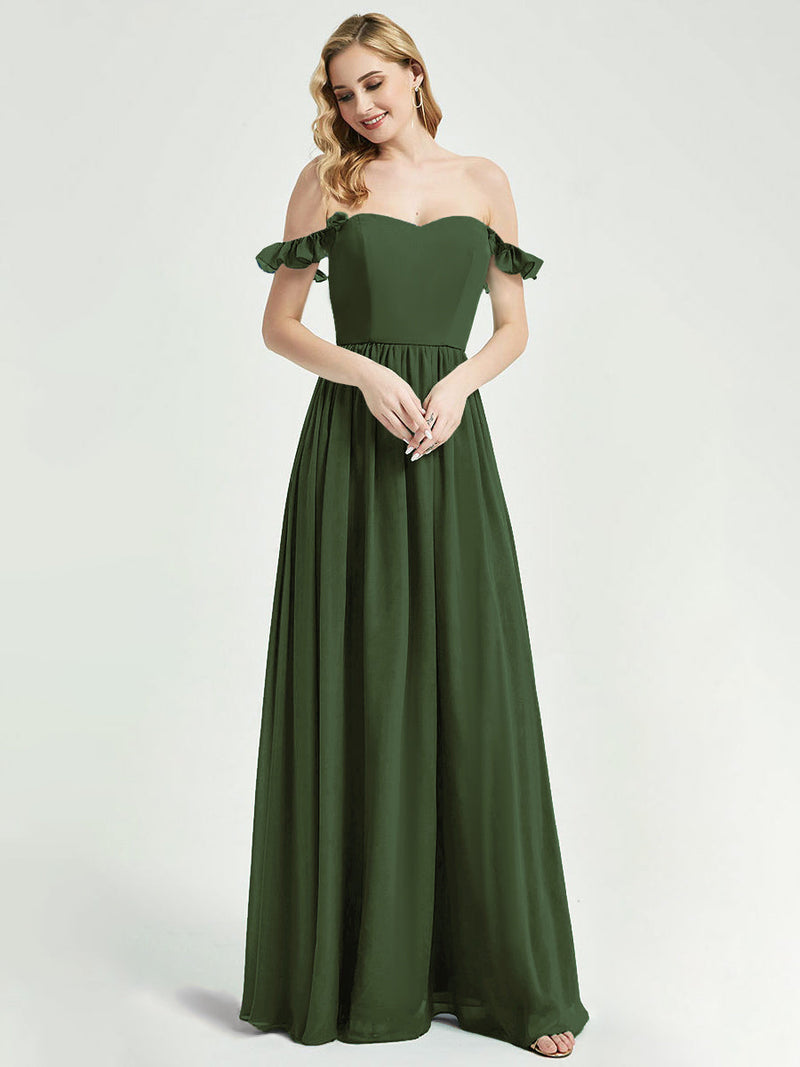 Olive CONVERTIBLE Chiffon Bridesmaid Dress-Wynne
