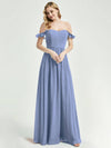 Slate Blue CONVERTIBLE Chiffon Bridesmaid Dress-Wynne