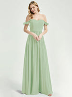 Sage Green CONVERTIBLE Chiffon Bridesmaid Dress-Wynne