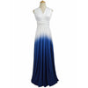 Gradient White Blue infinity bridesmaid dresses endless way wrap maxi dress  on sale boho convertible dresses +40 Colors